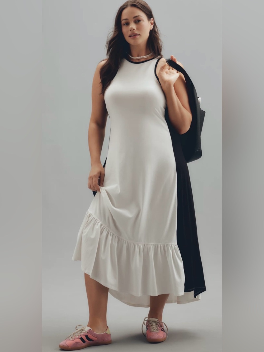 Daily Practice Colorblock Racer Midi Dress- Large - Picture 3 of 8